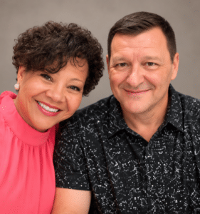 Dr Michelle Mras and Brian Swanson