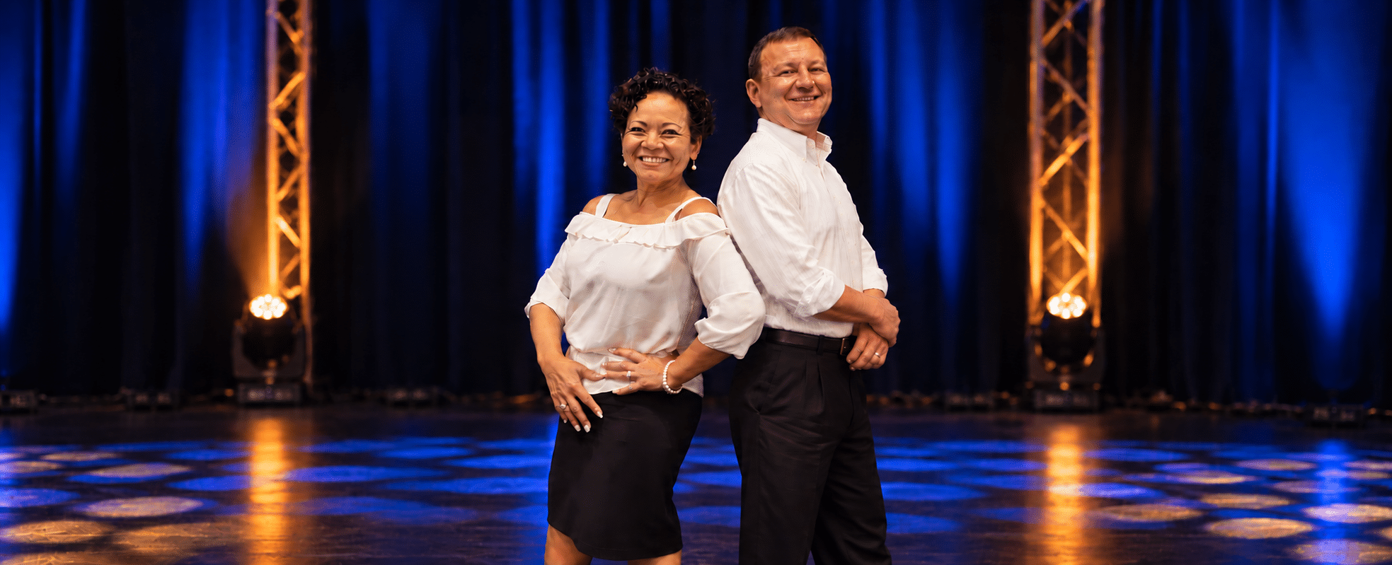 Brian and Michelle in conversation on stage
